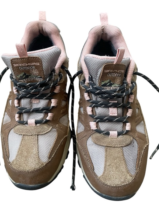 Skechers Shoes - Skechers Brown and Pink Outdoor Waterproof Athletic Sneakers